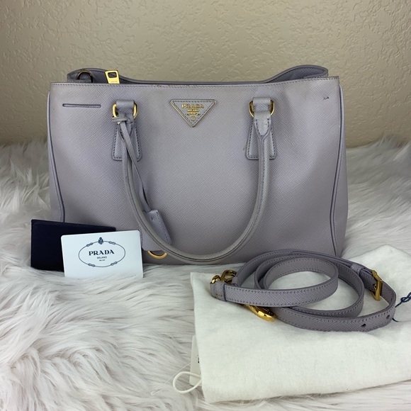 Prada Saffiano lux 2 way crossbody/handbag - Picture 1 of 12